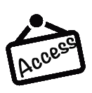 access sign icon
